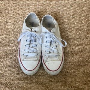 white low top converse